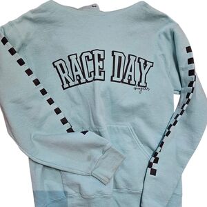 Race Day Women's Light Blue Sweatshirt